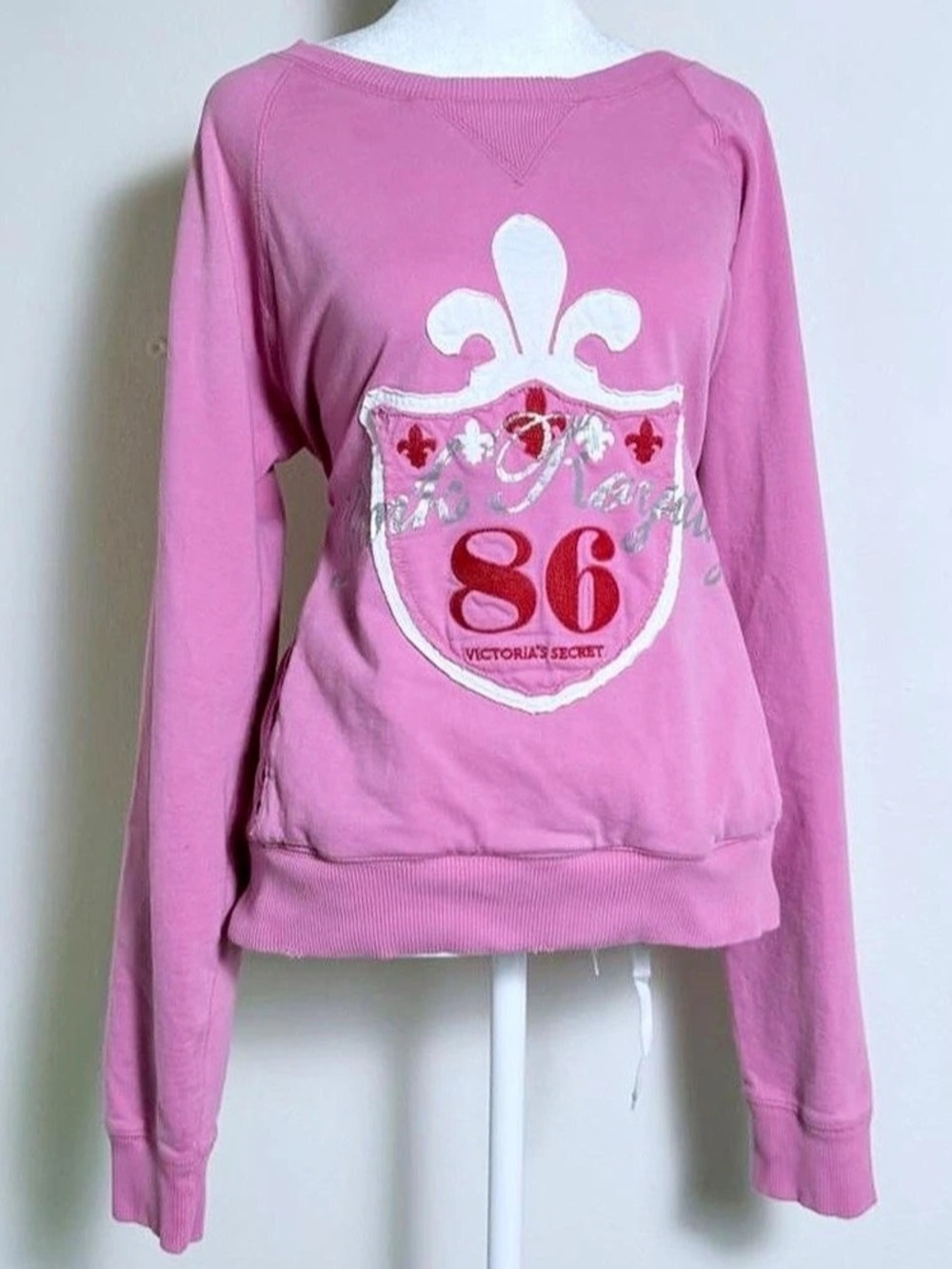 Vintage Y2K 2000s victoria’s Secret PINK pink royalty crewneck